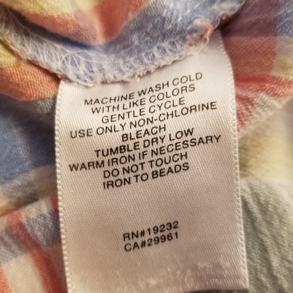 ALFRED DUNNER Woman 20W  Button Down Plaid Shirt Blouse RN 19232 - Picture 8 of 8